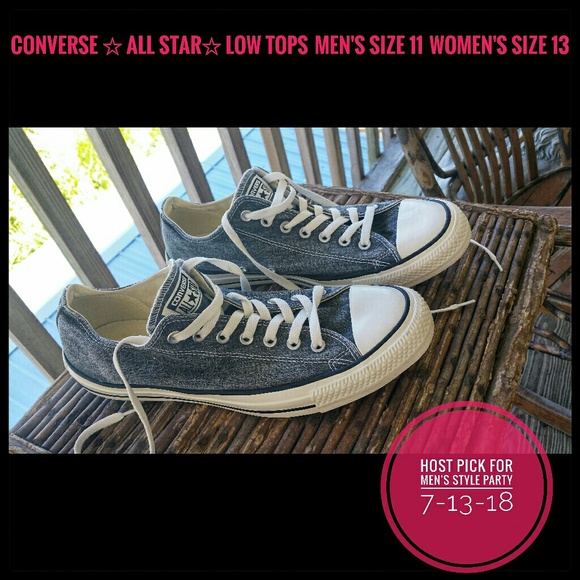 Converse Other - ☆Host Pic☆Grey Denim CONVERSE ☆ALL STAR☆ Low Rise